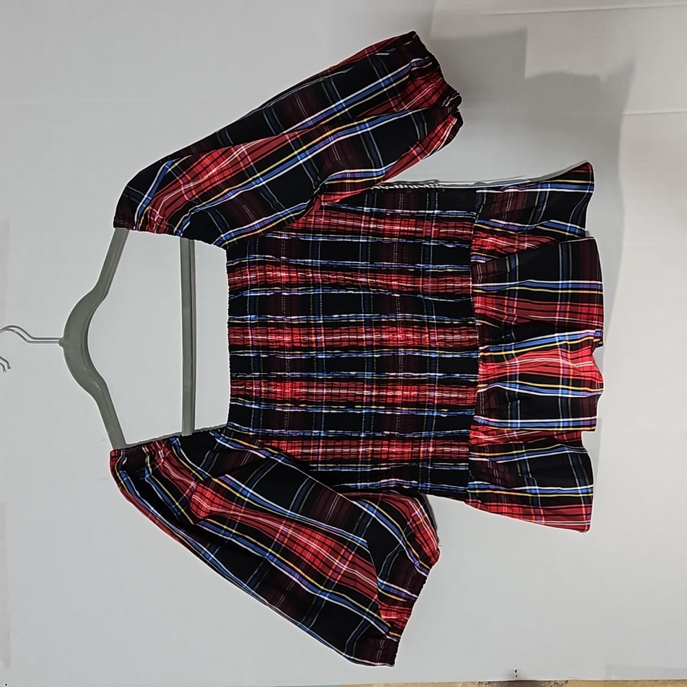 Draper James smocked peplum top